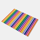 Kleurrijke verticale strepen ontwerp deurmat (Schuin)