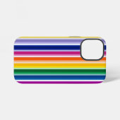Kleurrijke verticale strepen ontwerp iPhone hoesje (Achterkant horizontaal)