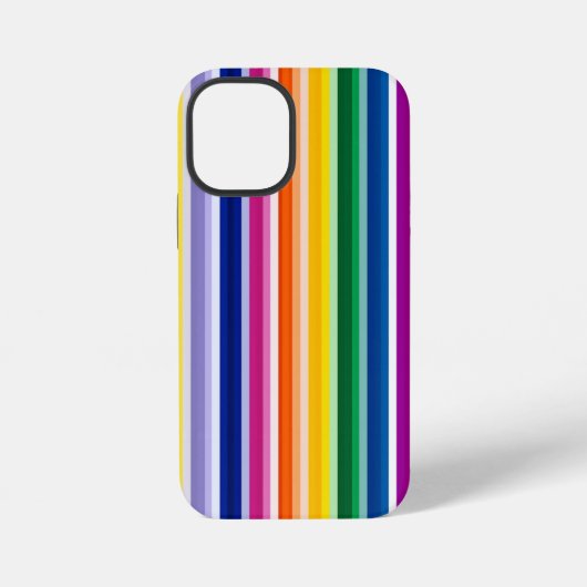 Kleurrijke verticale strepen ontwerp iPhone hoesje (Achterkant)