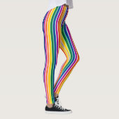 Kleurrijke verticale strepen ontwerp leggings (Rechts)