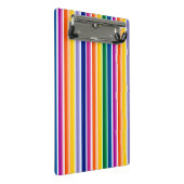 Kleurrijke verticale strepen ontwerp mini klembord (Schuin)