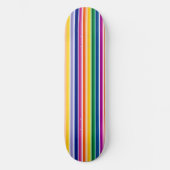Kleurrijke verticale strepen ontwerp persoonlijk skateboard (Voorkant)