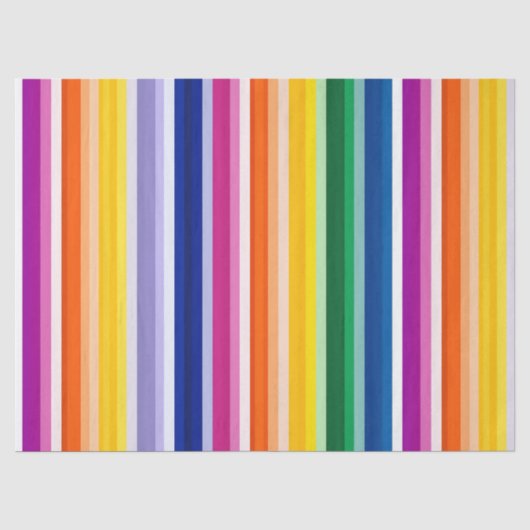 Kleurrijke verticale strepen ontwerp tissuepapier (Voorkant)