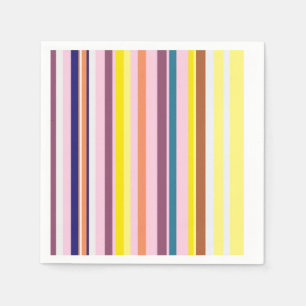 Kleurrijke verticale strepen papieren servetten