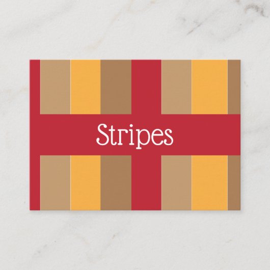 Kleurrijke verticale strepen visitekaartje (Voorkant)