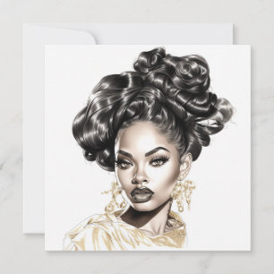 Kleurrijke Vertrouwen: Empowering Women Pop Art Notitiekaartje