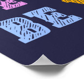 Kleurrijke Vertrouwen - kwekerij Inspirerend Quote Poster (Hoek)