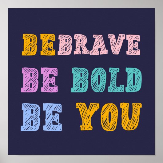 Kleurrijke Vertrouwen - kwekerij Inspirerend Quote Poster (Voorkant)