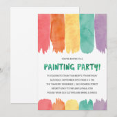 Kleurrijke verven | Kunst/Schilderij Verjaardagsfe Kaart (Voorkant / Achterkant)