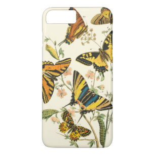 Kleurrijke verzameling vlinders en rupsen Case-Mate iPhone case