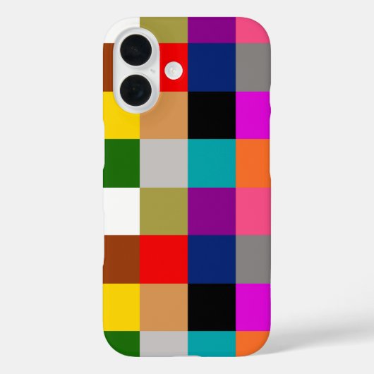Kleurrijke vette kleur blokken ontwerp Case-Mate iPhone case (Achterkant)