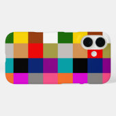 Kleurrijke vette kleur blokken ontwerp Case-Mate iPhone case (Achterkant (horizontaal))
