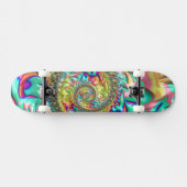 Kleurrijke Vette Levendige Groovy Trippy Fractal S Persoonlijk Skateboard (Horizontaal)