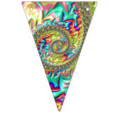 Kleurrijke Vette Levendige Groovy Trippy Fractal S Vlaggetjes (Tweede vlag)