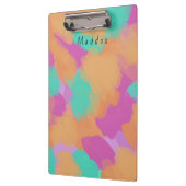 Kleurrijke Vette Moderne Artiestenpatroon + Douane Klembord (Links)
