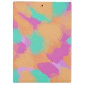 Kleurrijke Vette Moderne Artiestenpatroon + Douane Klembord (Achterkant)