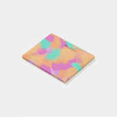 Kleurrijke Vette Moderne Artiestenpatroon + Douane Post-it® Notes (Schuin)