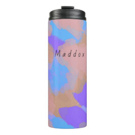 Kleurrijke Vette Moderne Kunstenaarspatroon Thermi Thermosbeker