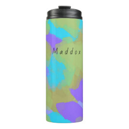 Kleurrijke Vette Moderne Kunstenaarspatroon Thermi Thermosbeker