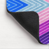 Kleurrijke Vezel Chevron Muismat (Hoek)