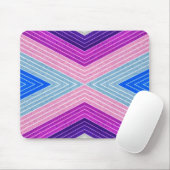 Kleurrijke Vezel Chevron Muismat (Met muis)