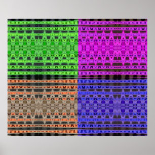 kleurrijke vibes poster
