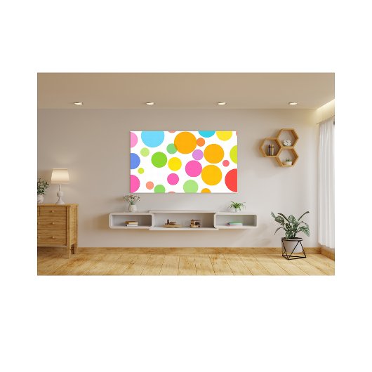 Kleurrijke Vibrant Circle Pattern Modern Abstract Foto Afdruk