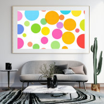Kleurrijke Vibrant Circle Pattern Modern Abstract