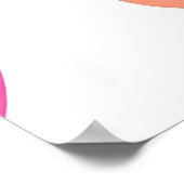 Kleurrijke Vibrant Circle Pattern Modern Abstract Poster (Hoek)