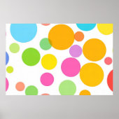 Kleurrijke Vibrant Circle Pattern Modern Abstract Poster (Voorkant)