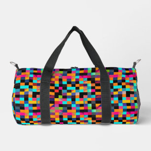 Kleurrijke Vibrant Geometrische Vormen Patroon Plunjezak