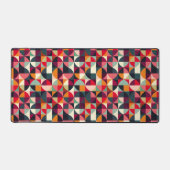 Kleurrijke Vibrant Retro-geïnspireerde Geometrisch Bureaumat (Voorkant)