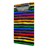 Kleurrijke vibrant Stripes regenboog op aangepaste Mini Klembord (Angled2)