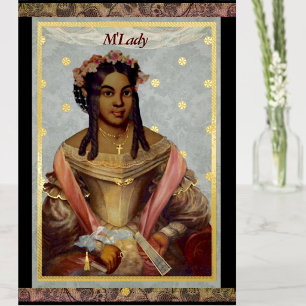 Kleurrijke victoriaanse kaart om die van moeder va
