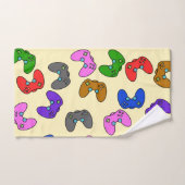 Kleurrijke videospelbesturingen handdoek (Handdoek)