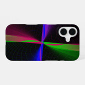 Kleurrijke Vier-Weg Golf Geometrische iPhone 16 Ho Hoesje (Achterkant horizontaal)