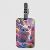 Kleurrijke viering van vreugde en geluk bagagelabel (Voorkant (verticaal))