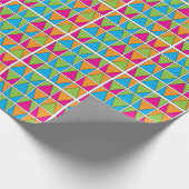 Kleurrijke Vierkant Driehoek Geometrisch Cadeaupapier (Hoek)