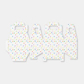 Kleurrijke Vierkante Confetti Favor Box Bedankdoosjes (Uitgevouwen)