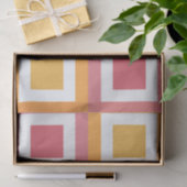 Kleurrijke vierkante geometrische tissuepapier (Geschenk)