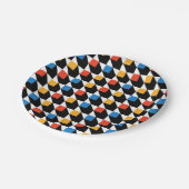 Kleurrijke vierkanten Borden Papieren Bordje (Gekanteld)