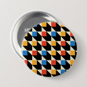 Kleurrijke vierkanten Button (Voorkant /achterkant)