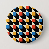 Kleurrijke vierkanten Button (Voorkant)