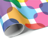 Kleurrijke Vierkanten Cadeaupapier (Rol Hoek)