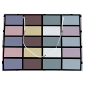 Kleurrijke Vierkanten Geometrisch Groot Cadeauzakje (Voorkant)