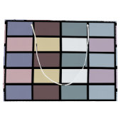 Kleurrijke Vierkanten Geometrisch Groot Cadeauzakje (Achterkant)