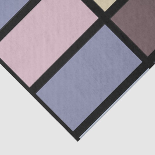 Kleurrijke vierkanten geometrisch tissuepapier (Detail)