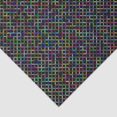 Kleurrijke vierkanten geometrisch uniek levendig p tissuepapier (Detail)