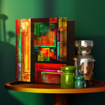 Kleurrijke vierkanten Modern Abstract kunstpatroon