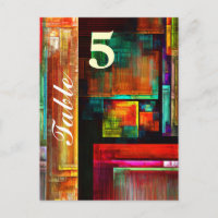 Kleurrijke vierkanten Modern Abstract kunstpatroon